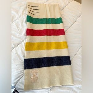 Vintage Hudson’s Bay 4-Point Wool Blanket